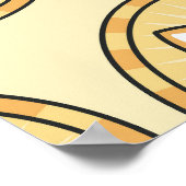 Dogenmünze: Hintergrund der Krypto-Währung Poster (Ecke)