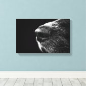 Dogennose ummantelte Canvas Leinwanddruck (Insitu (Holzboden))