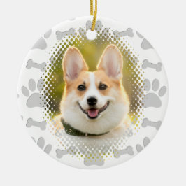 Dogenrahmen für Knochen und Paw Keramik Ornament