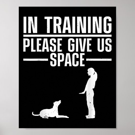 Dogentraining Art for Men Women Puppy Agility Dog Poster (Vorne)