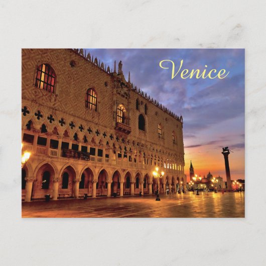 Doge's Palace in Venedig Postkarte (Vorderseite)