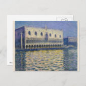Doges Palace (Le Palais Ducal) Claude Monet Postkarte (Vorne/Hinten)