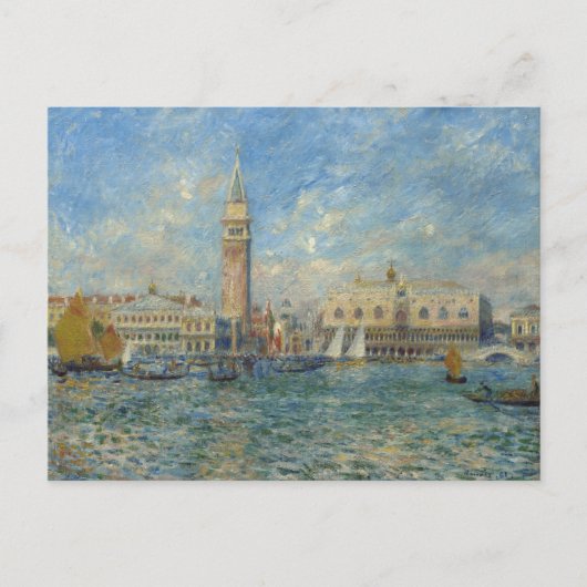 Doge's Palace, Venedig - Pierre-Auguste Renoir Postkarte (Vorderseite)