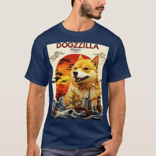 Dogezilla Lustiger Doge Meme Riesiger Shiba Inu Lu T-Shirt