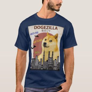    DogezillaFunny DOGE MEME Shiba Inu Dog T-Shirt