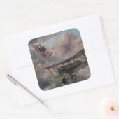 Dogfight 1917 quadratischer aufkleber (Umschlag)