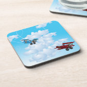 Dogfight Getränkeuntersetzer (Linke Seite)