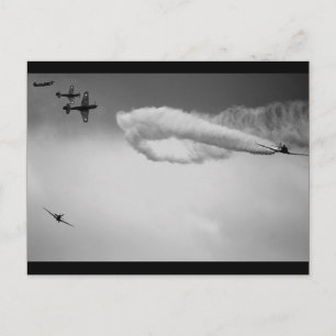 Dogfight im Zweiten Weltkrieg Postkarte