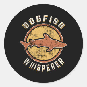 Dogfish Whisperer Tierische Liebe Runder Aufkleber