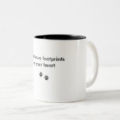 dogfootprint, dogfootprint, Hunde verlassen Zweifarbige Tasse (VorderseiteRechts)