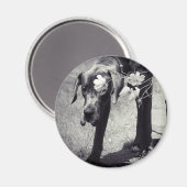 Dogge Balu Magnet (Vorderseite/Rückseite)