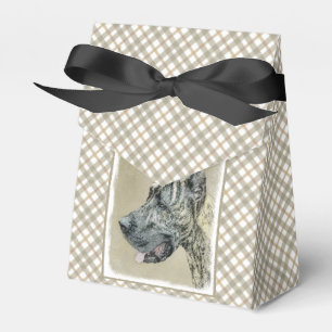 Dogge-(Brindle) Malerei - ursprüngliche Hundekunst Geschenkschachtel