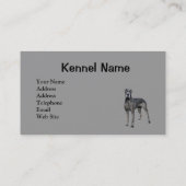 Dogge-Brüter-Visitenkarte Visitenkarte (Rückseite)