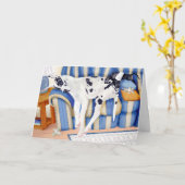 Dogge-Couch Taters Karte (Gelbe Blume)