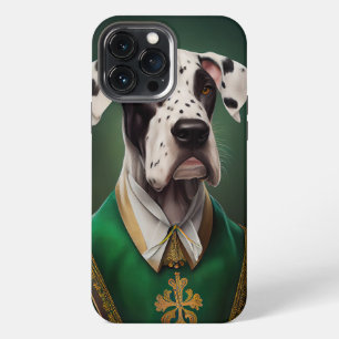 Dogge Deutsche Dogge in St. Patrick's Day Kleid  iPhone 13 Pro Max Hülle