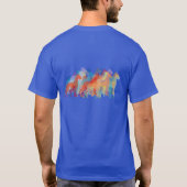 Dogge Doppelprint  T-Shirt (Rückseite)