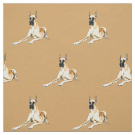 Dogge-Hundekunst-Gewebe Stoff