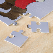 Dogge-Jowly Weihnachtsgruß Puzzle (Seite)