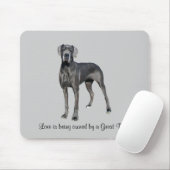 Dogge-König der Hunde Mousepad (Mit Mouse)