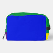 Dogge Monogramm-Tasche Great Dane und Farben Waschbeutel (Rückseite)