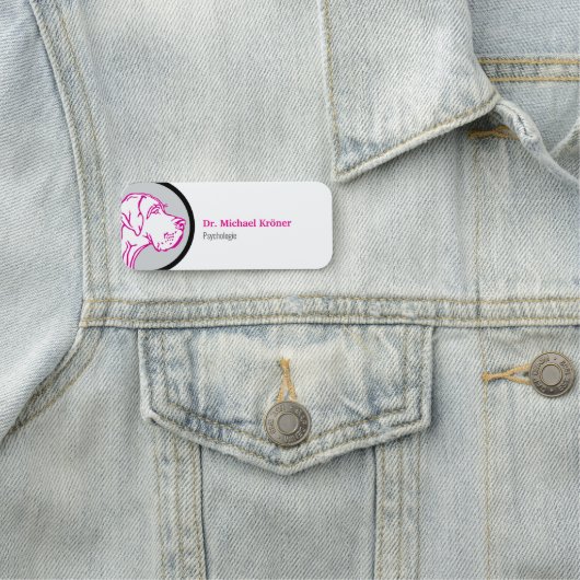 Dogge namensschild (Beispiel)