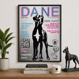 Dogge-Plakat für Welpenverkäufer  Poster