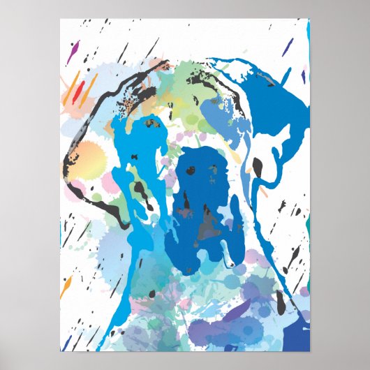 Dogge Print Poster (Vorne)