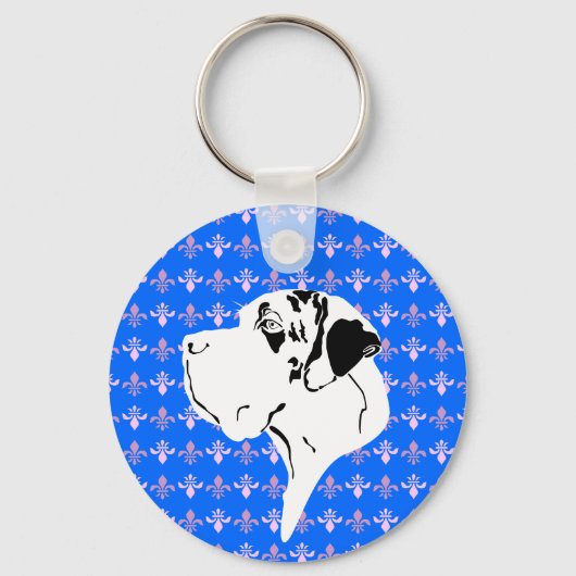 Dogge Schlüsselanhänger (Vorderseite)