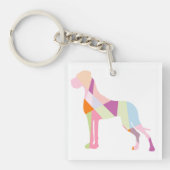 Dogge Schlüsselger Schlüsselanhänger (Vorderseite)