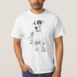 Dogge-schmollender Harlekin T-Shirt
