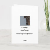 Dogge-Valentinsgruß-Karte Feiertagskarte (Rückseite)