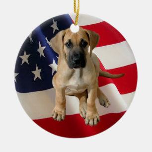 Dogge-Verzierung Keramikornament