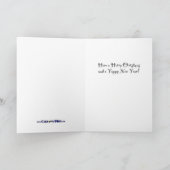 Dogge-Weihnachten Feiertagskarte (Innenseite)