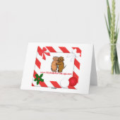 Dogge-Weihnachtskarten-Sterne Feiertagskarte (Rückseite)