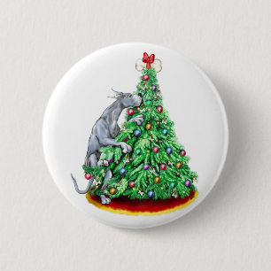 Dogge-Weihnachtsreichweite-Ziele blau Button