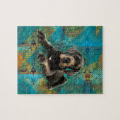 Dogge-Welpe Puzzle (Horizontal)