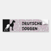 Doggen Autoaufkleber (Vorne)