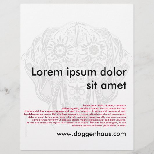 Doggen-Flyer/Wurfblatt Flyer (Hinten)