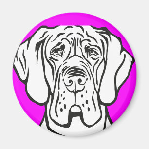 Doggen Gesicht Magnet