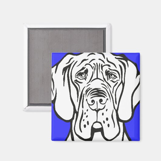 Doggen Magnet (Vorderseite/Rückseite)