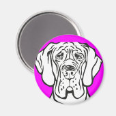 Doggen Magnet (Vorderseite/Rückseite)