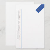 Doggen Notizpapier Briefpapier (Vorne/Hinten)