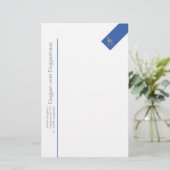 Doggen Notizpapier Briefpapier (Stehend Vorderseite)