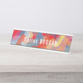 Doggen Schreibtischnamensplakette (Vorderseite )