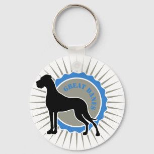 Doggen - Star, Dogge Schlüsselanhänger