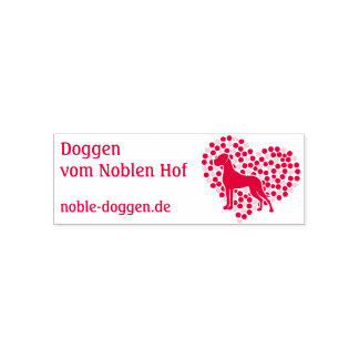 Doggen Stempelautomat mit Tintenkissen Permastempel