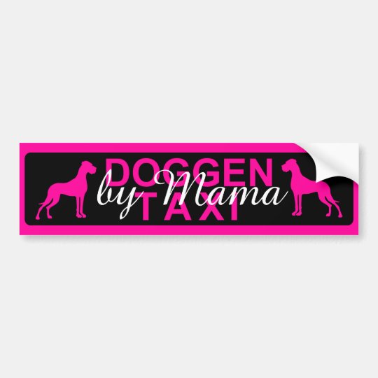 Doggen Taxi spezial Autoaufkleber