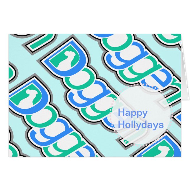 Doggen Text mit Kopf (Vorderseite (Horizontal))