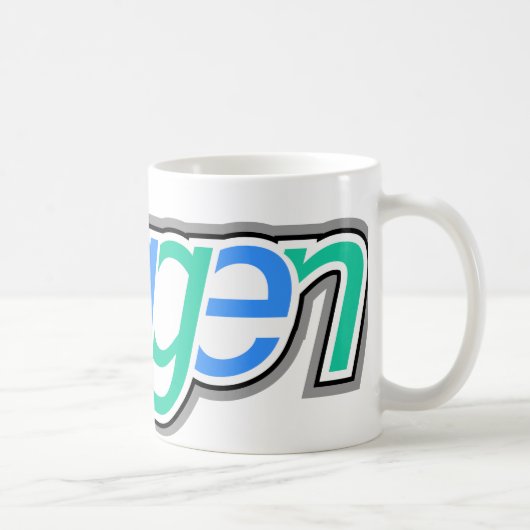Doggen Text mit Kopf Kaffeetasse (Rechts)