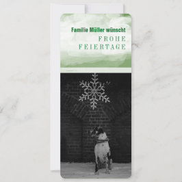 Doggen Weihnachtskarten mit viel Text Feiertagskarte
